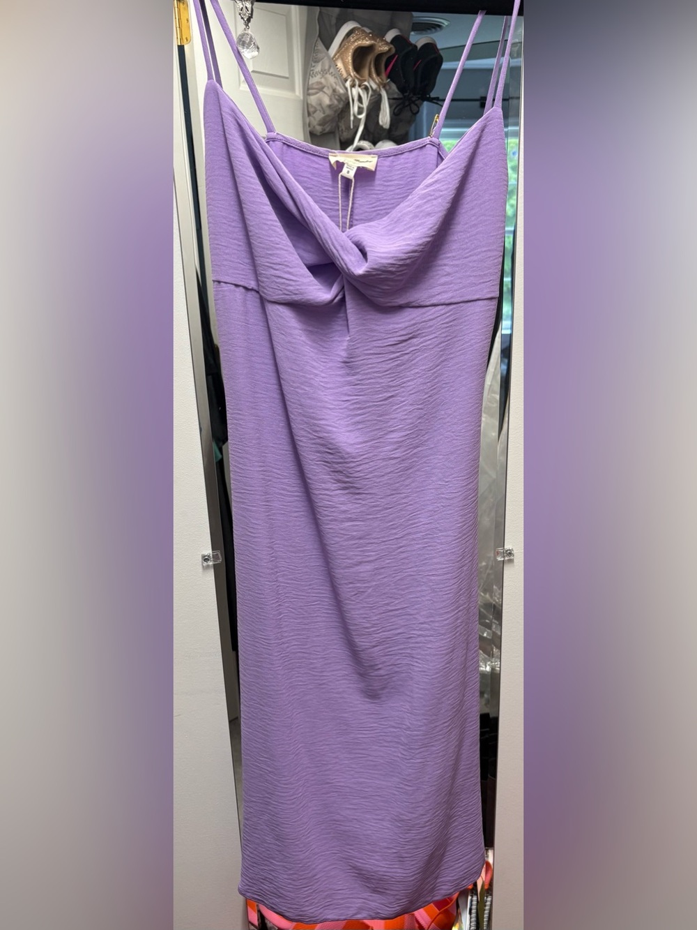 See You Monday Lavender Maxi Skirt with Draped Waist